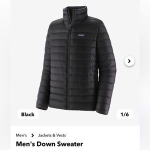 Men’s Patagonia “Down Sweater Jacket” - size large